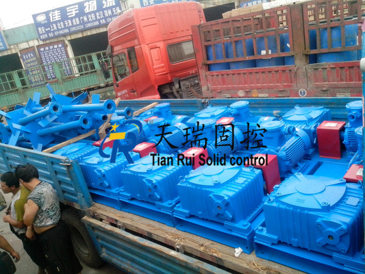 Blue Coupling / Direct Connection Type Worm Gear Speed Reducer For Drilling
